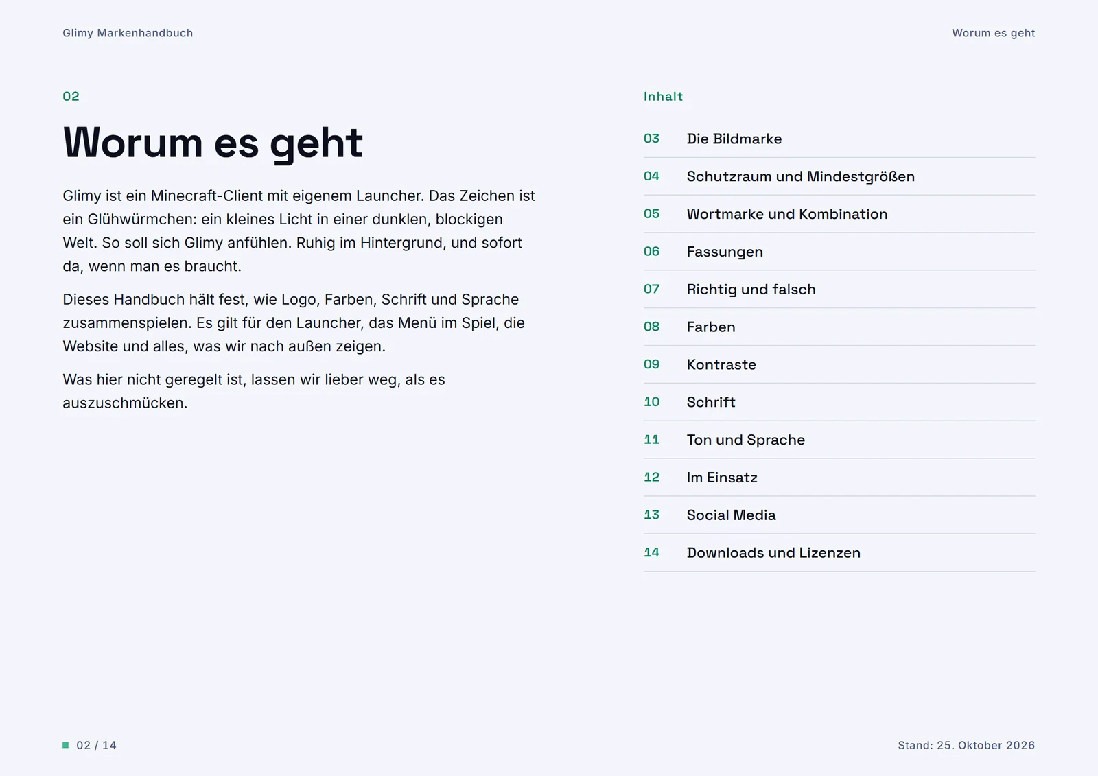 Seite 2: Einleitung und Inhalt