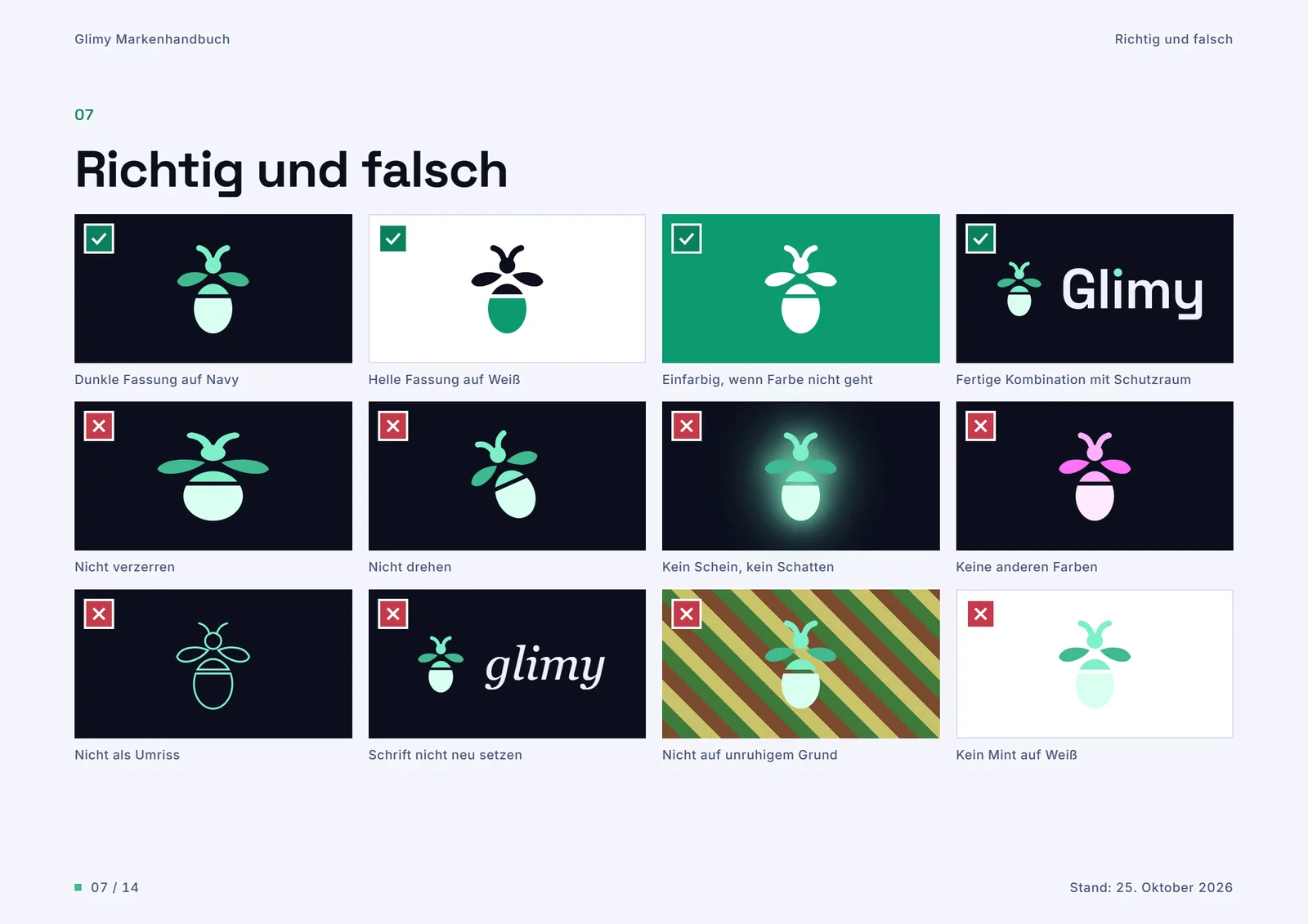 Seite 7: Richtig und falsch
